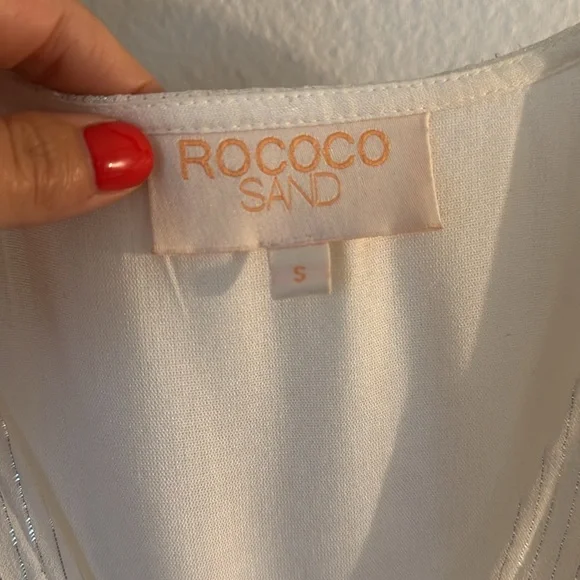Rococo Sand True Mini Dress Sand White - Size Small - Picture 8 of 13